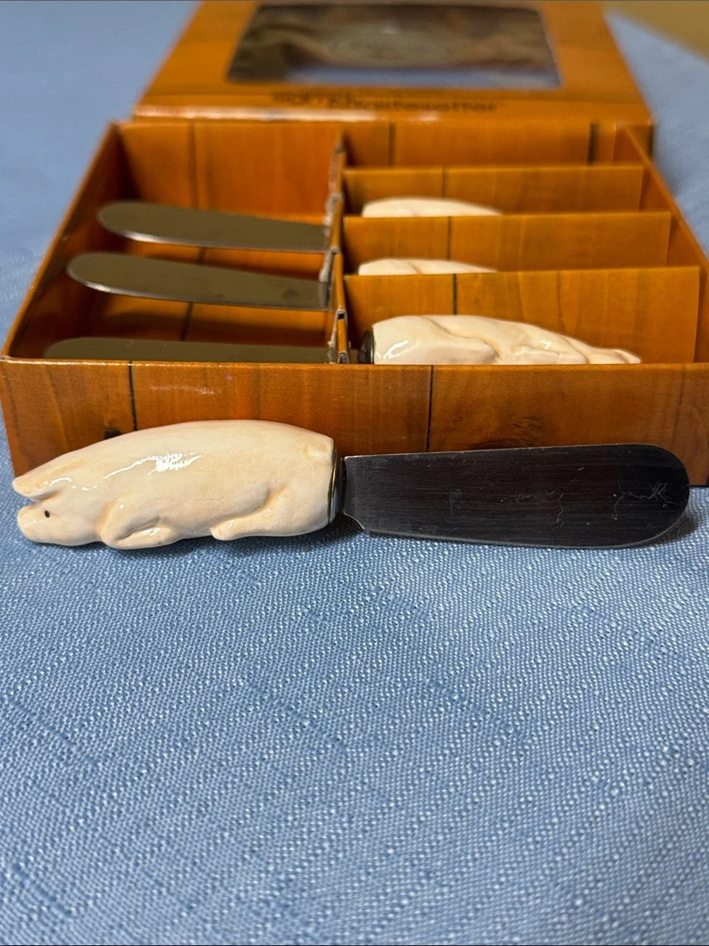 Pig Sigma The Tastesetter Fancies Ceramic-Handle Spreader Set (4 pcs)